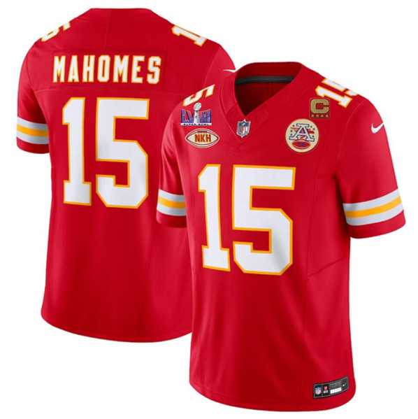 Men's Kansas City Chiefs #15 Patrick Mahomes Red 2024 F.U.S.E. Super Bowl LVIII Patch With NKH Patch And 4-star C Patch Vapor Untouchable Limited Jersey Dzhi,We sell and wholesale Men's Kansas City Chiefs #15 Patrick Mahomes Red 2024 F.U.S.E. Super Bowl LVIII Patch With NKH Patch And 4-star C Patch Vapor Untouchable Limited Jersey Dzhi on line form chian!